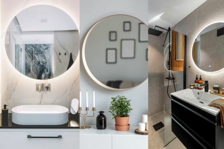 Espelho redondo na decoração